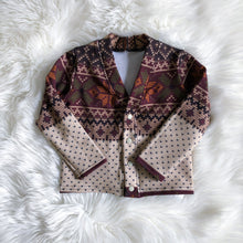 Load image into Gallery viewer, Kids Straight Cardi - Birds (bamboo french terry)